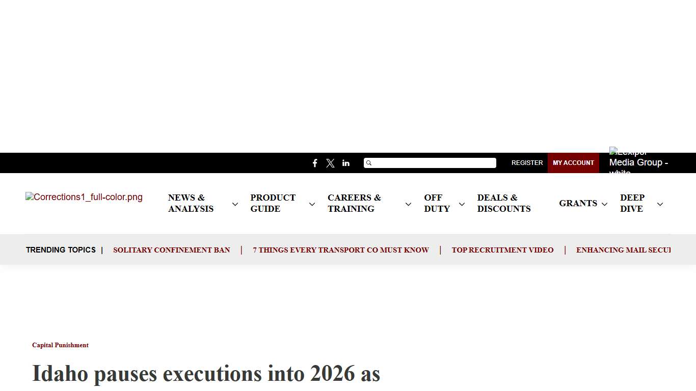 Idaho pauses executions into 2026 as prison system preps for firing squad